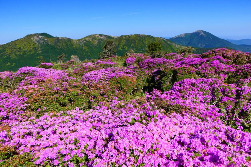 背景は、黒岩山～涌蓋山