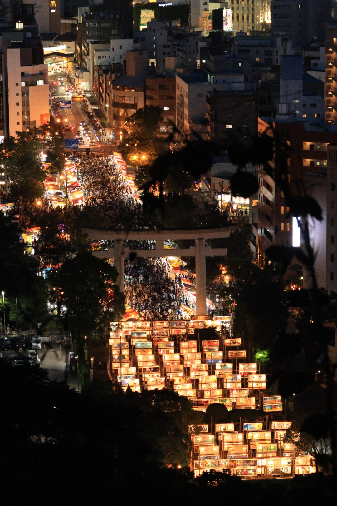照国神社の六月灯