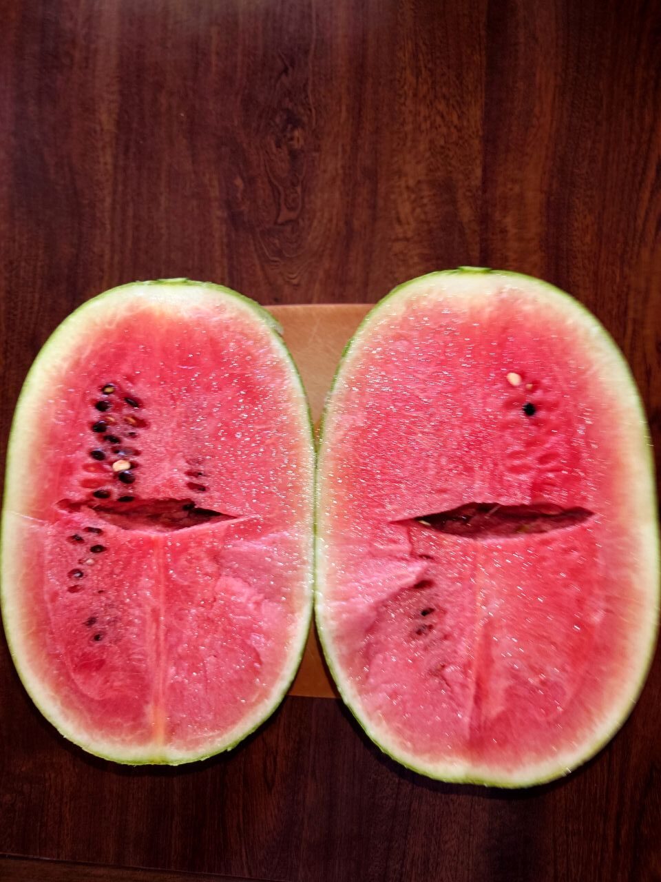 収穫したスイカ