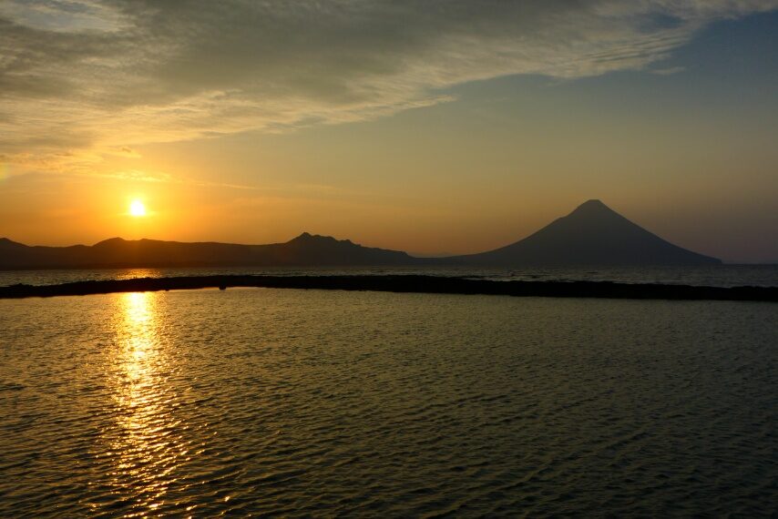 番所鼻からのご来光①