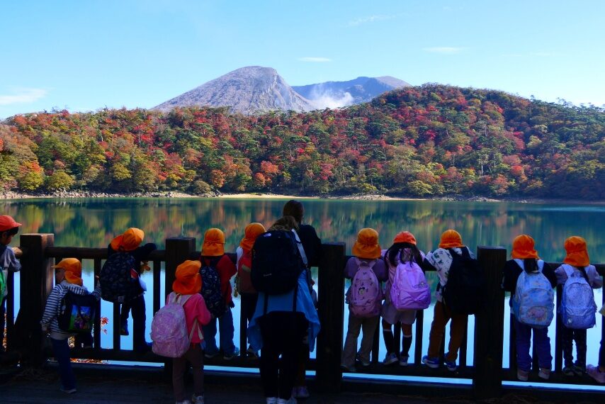 園児たちもキレイねぇと大喜び