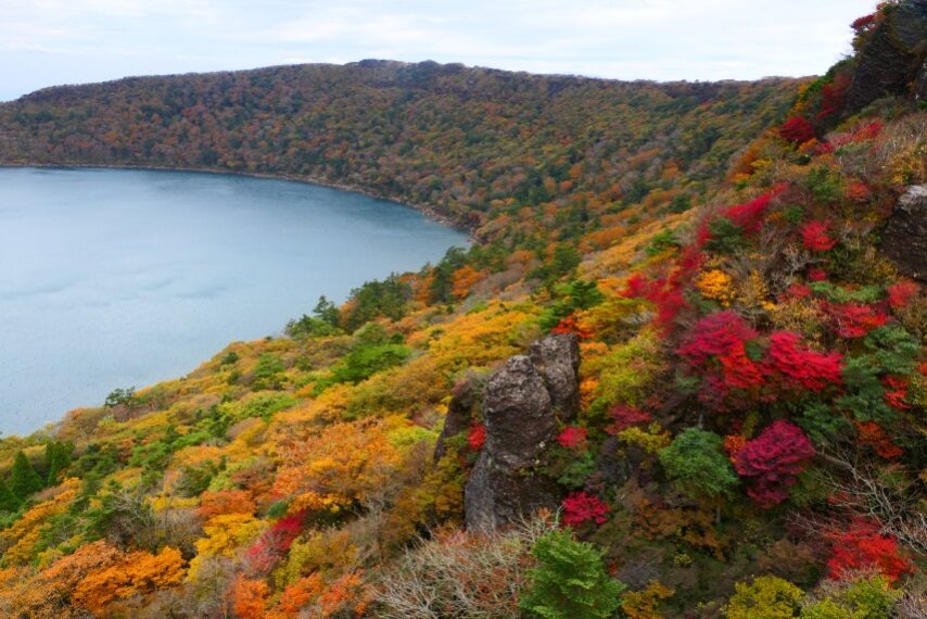 紅葉と大浪池②
