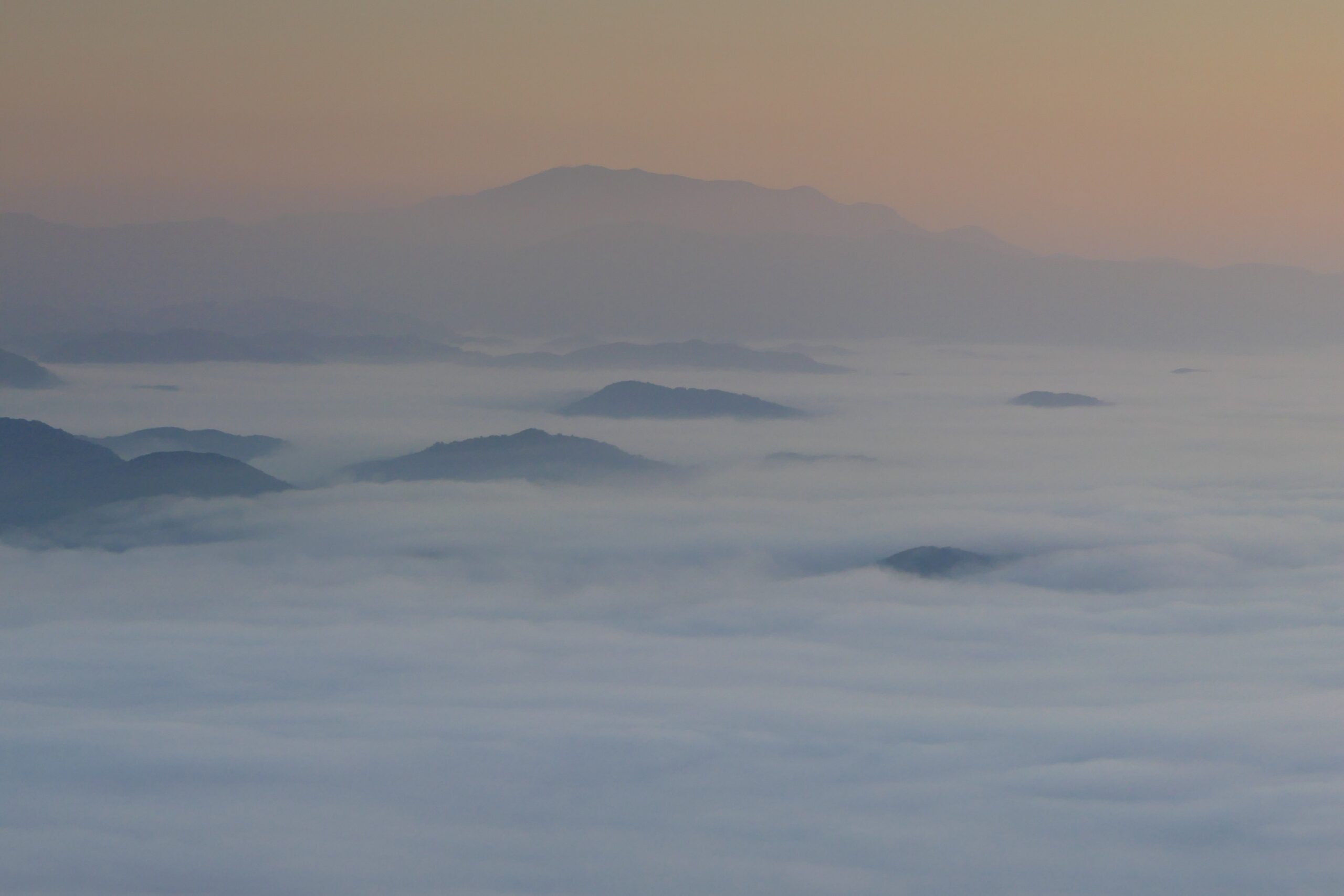 遠くには紫尾山