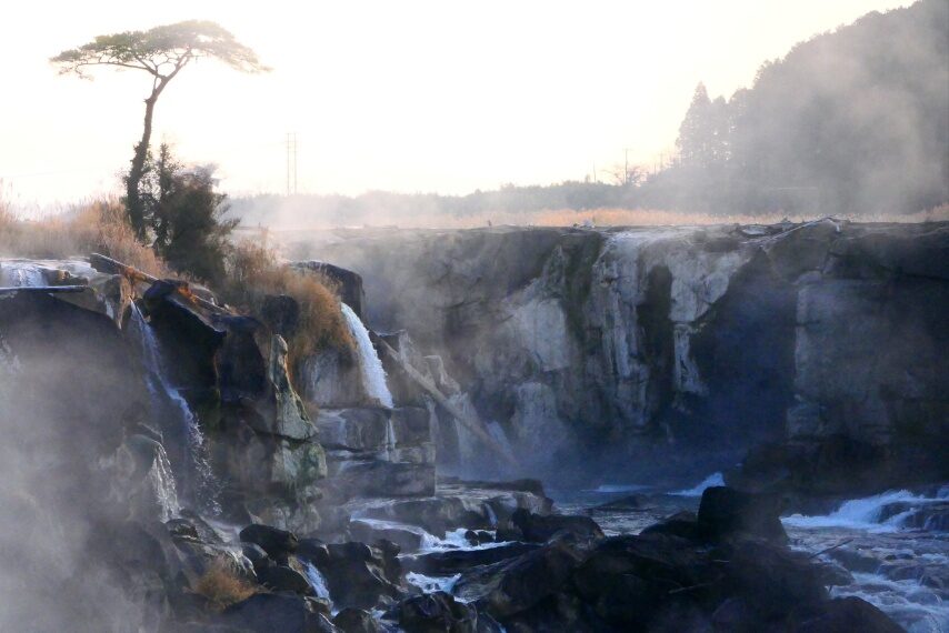 今朝の曽木の滝-2