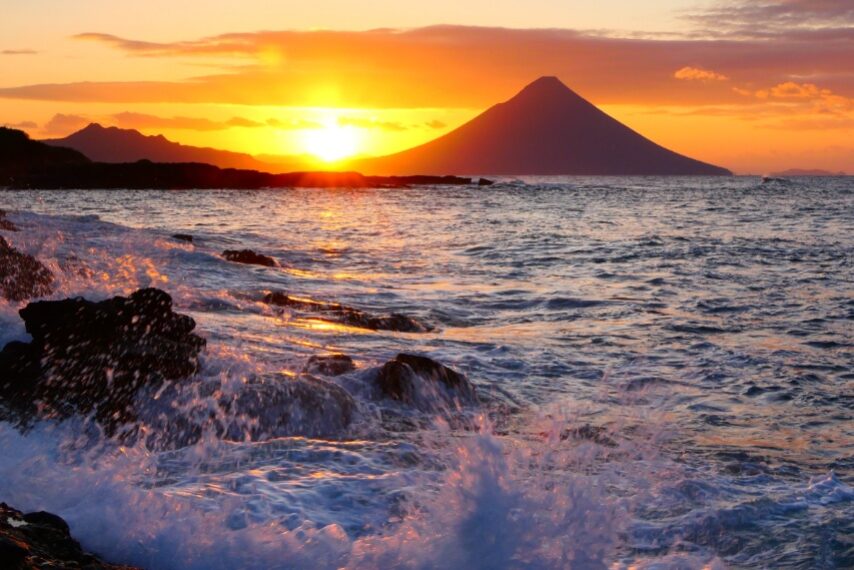 薩摩富士開聞岳とご来光②