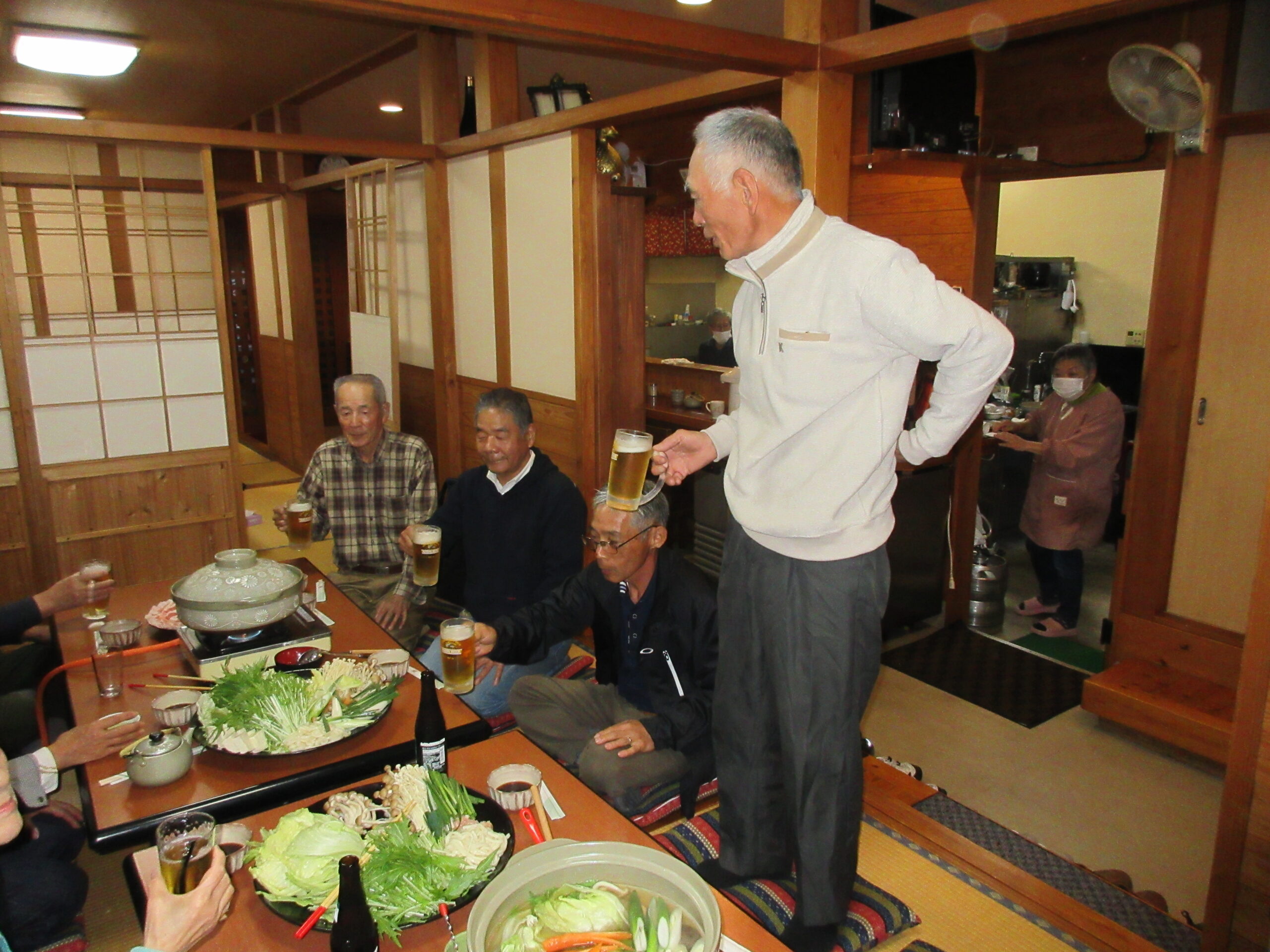 辻囿さんの乾杯